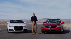 Acura MDX vs. Audi conquest campaign filmed at Honda proving grounds