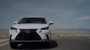 white Lexus NX photo from comparison video campaign