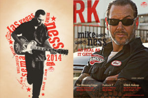 Mike Ness from Social Distortion SEMA signed poster and Red Kap newsletter
