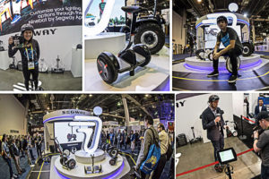 Segway and Ninebot at CES Show in Las Vegas