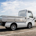 AEV electric last mile transportation vehicle from photoshoot and brand launch